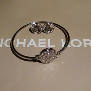 Michael Kors Silver Pave Logo Set